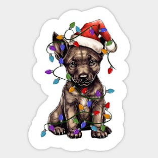 Christmas Puppy Sticker